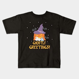 Ghostly Greetings! Halloween Kids T-Shirt